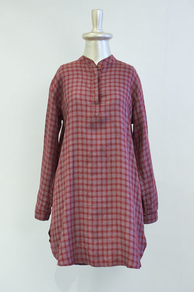 Creamoda Linen Kurta Collar Shirt Dress - Republic of Mode