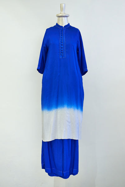 Stephany Fold Dye Silk Tunic Set - Republic of Mode