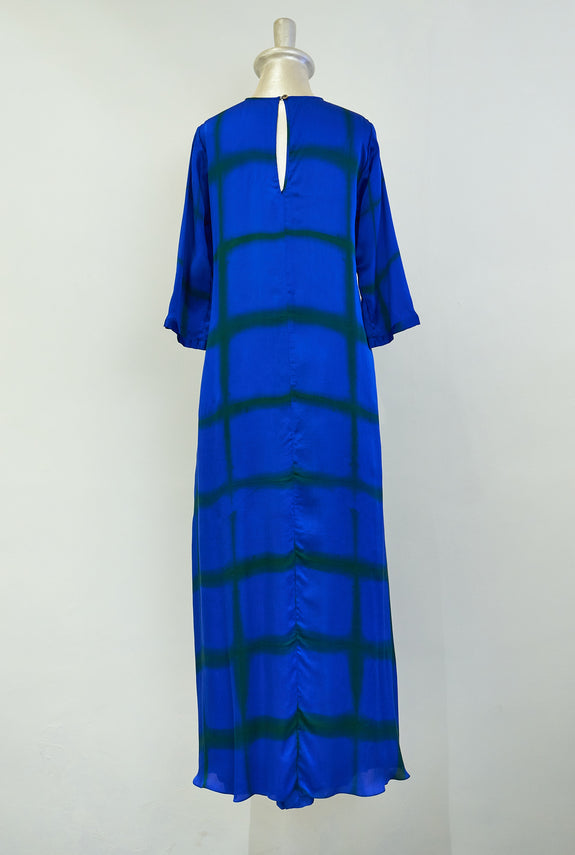 Stephany Silk Fold-dye High Neck Long Dress / Trouser Set - Republic of Mode