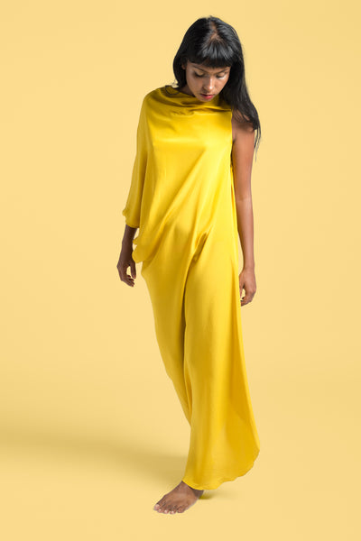 Stephany Silk Deconstructed Dress w/ Belt - Republic of Mode