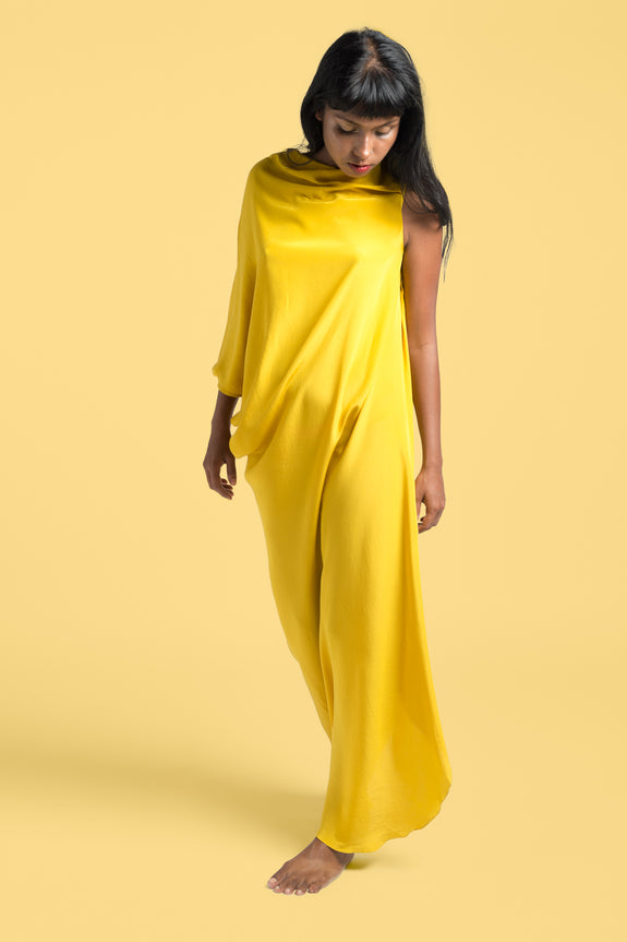 Stephany Silk Deconstructed Dress w/ Belt - Republic of Mode