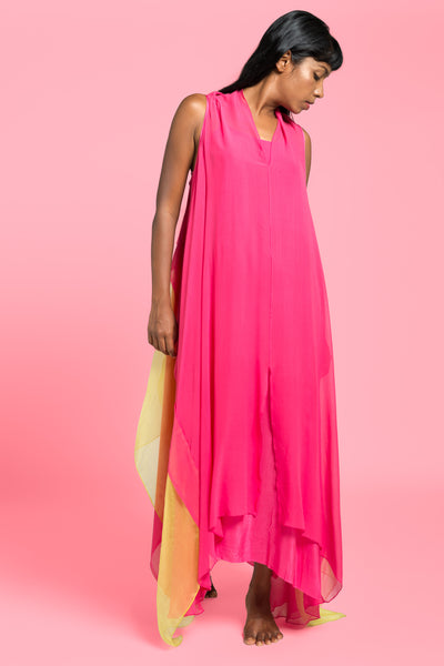 Stephany Silk Layered Kaftan w/ Slip - Republic of Mode
