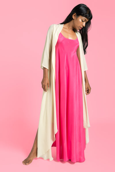 Stephany Silk Jacket w/ Bias Flowy Slip - Republic of Mode