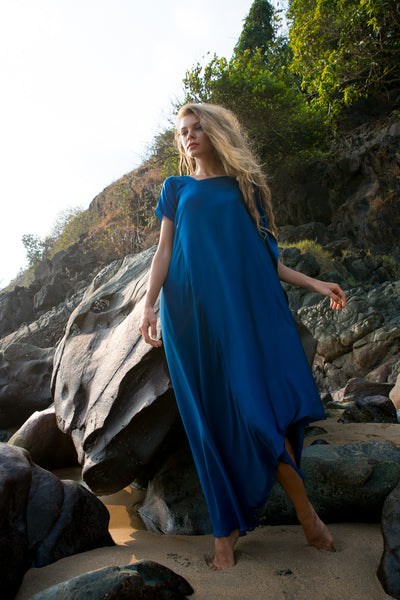 Stephany Silk One Shoulder Style Dress - Republic of Mode