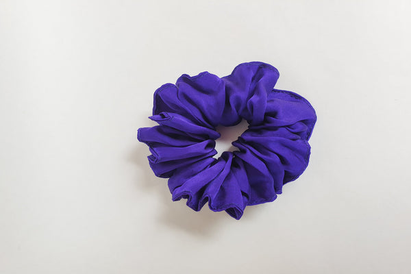 Stephany Silk Cobalt Scrunchy - Republic of Mode