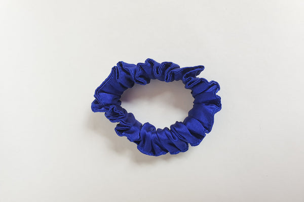 Stephany Silk Indigo Scrunchy - Small - Republic of Mode