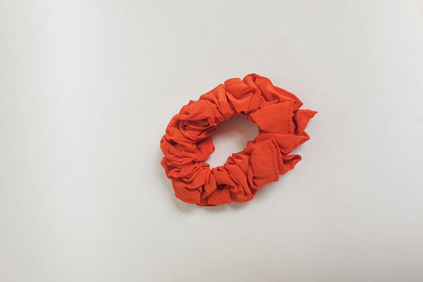 Stephany Silk Rust Orange Scrunchy - Republic of Mode