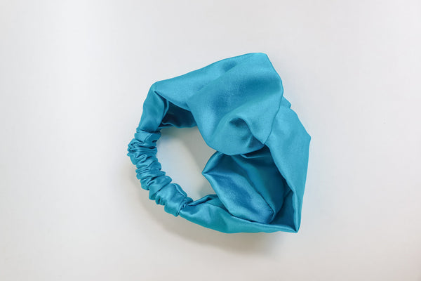 Stephany Silk Turquoise Twist Hairband - Republic of Mode