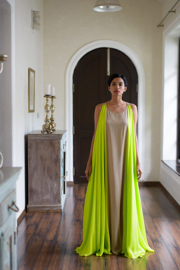 Stephany Silk Panelled Dress w/ Pockets - Republic of Mode