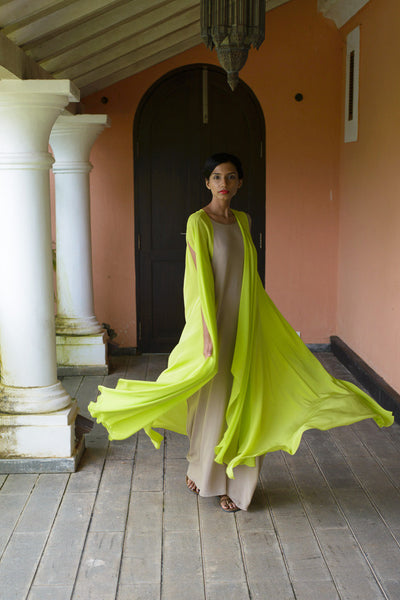 Stephany Silk Flared Jacket w/ Long Shift Dress - Republic of Mode