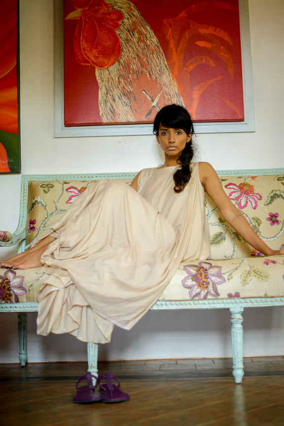 Stephany Silk Draped Layered Dress - Republic of Mode