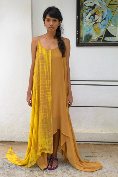 Stephany Silk Layered Tie Dye Dress - Republic of Mode